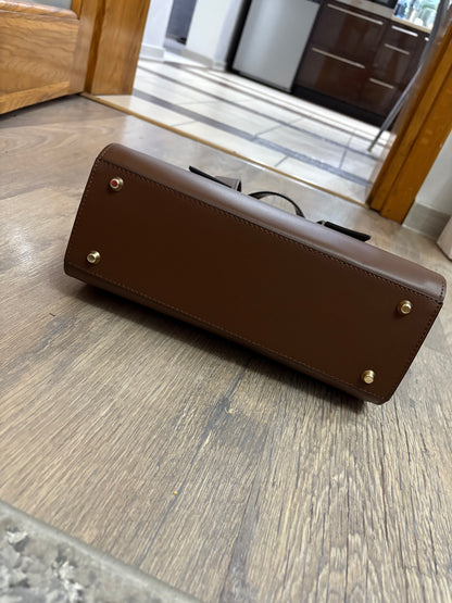 NOWOŚĆ Włoska skóra naturalna braz NP