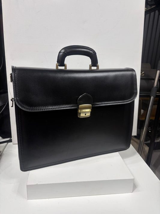 NOWOŚĆ torba skórzana teczka A4 torba elegancka czarna