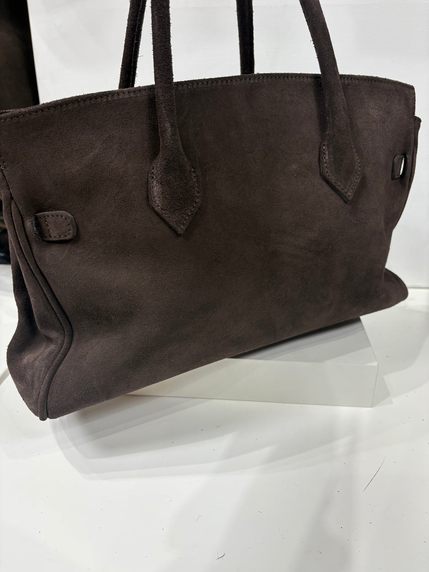 NOWOŚĆ VEZZE  zamsz naturalny czekolada