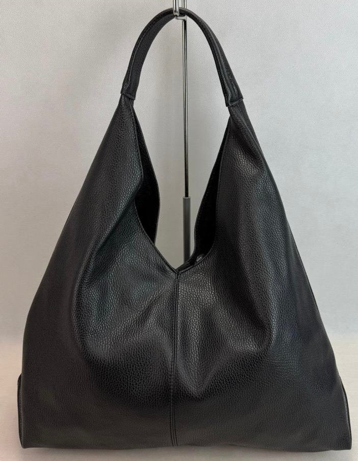 NOWOŚĆ Torebka skóra naturalna  czarna VEZZE