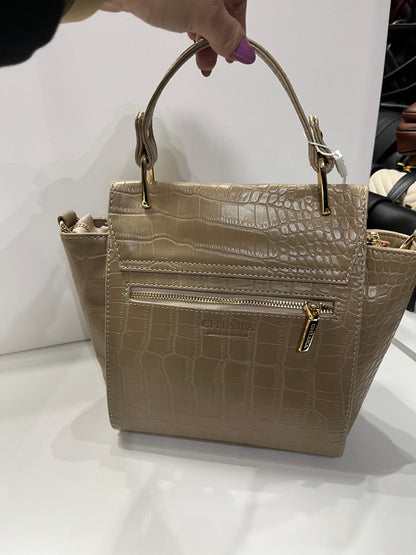 NOWOŚĆ Torebka kuferek Chiara. Eko skóra Beż