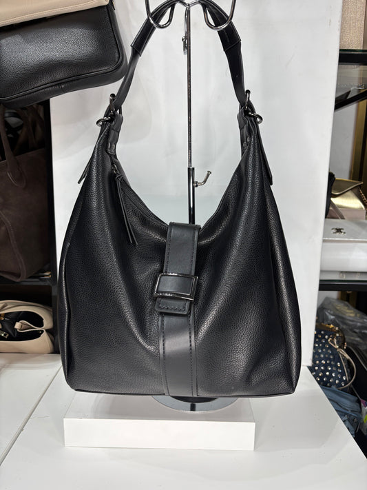 NOWOŚĆ TOREBKA czarna worek skóra ekologiczna