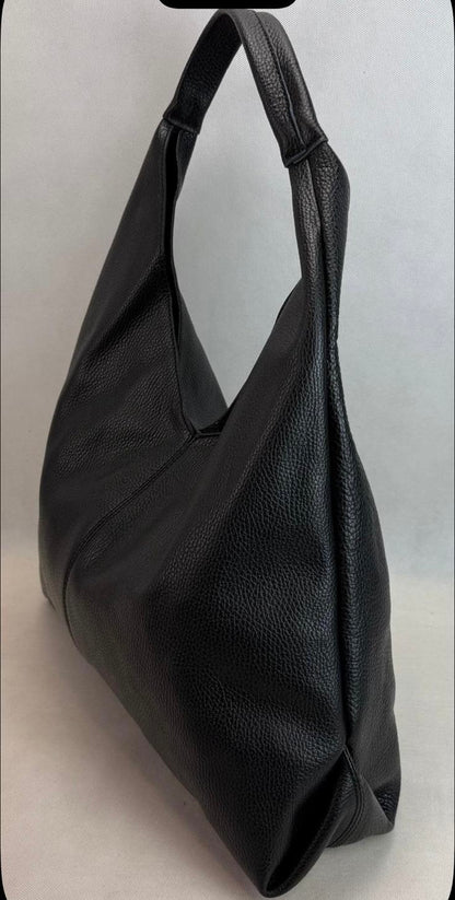 NOWOŚĆ Torebka skóra naturalna  czarna VEZZE