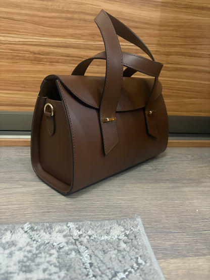 NOWOŚĆ Włoska skóra naturalna braz NP