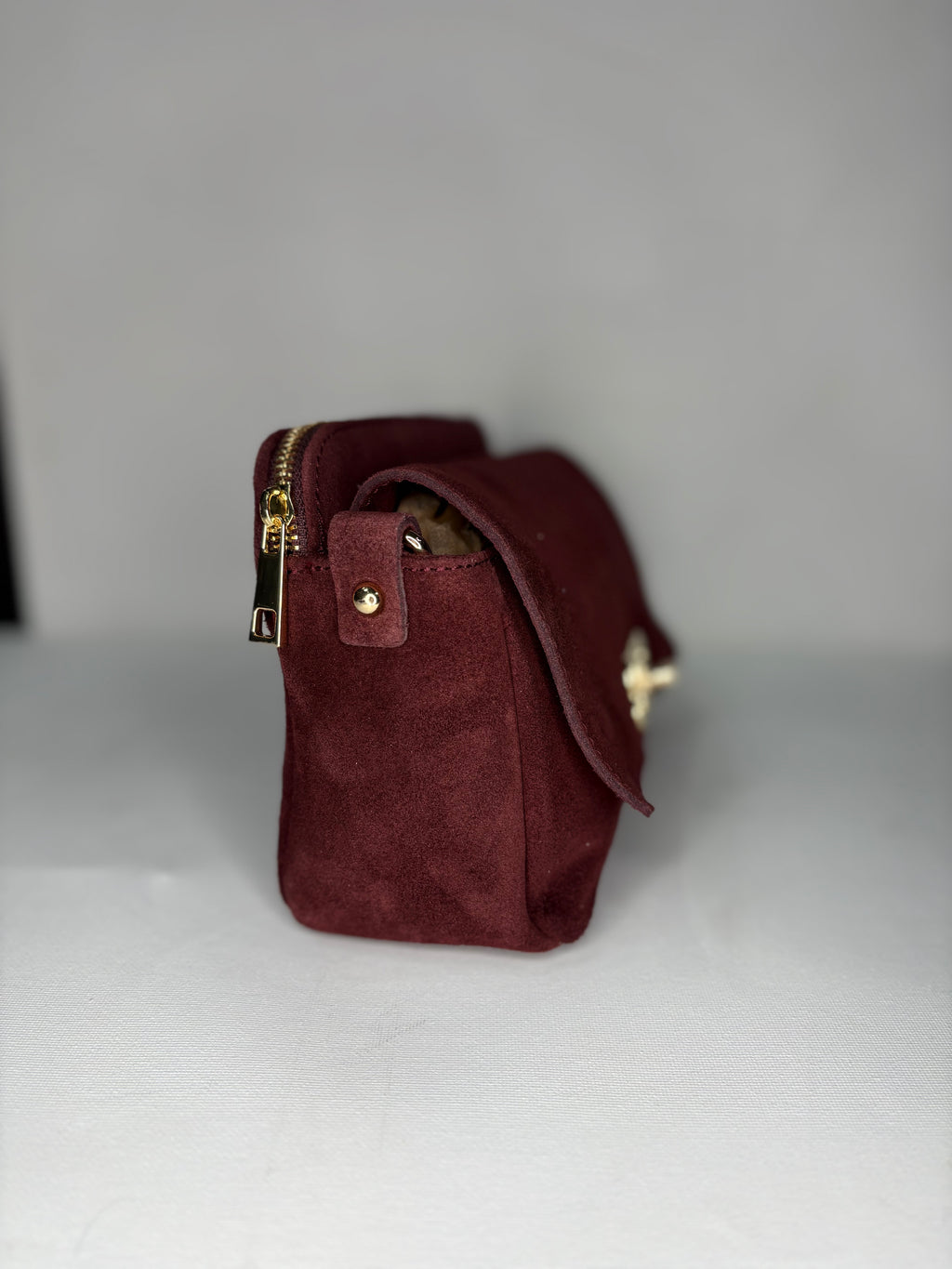 NOWOŚĆ VEZZE zamsz naturalny bordo