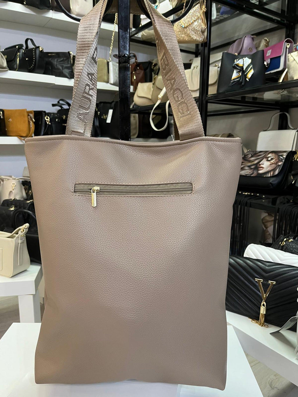 Modna torebka shopperka Laura Biaggi Toupe
