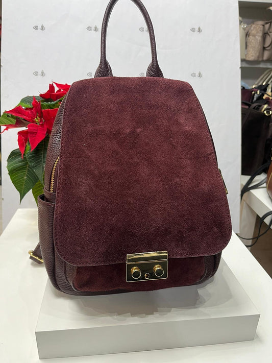 NOWOŚĆ Plecak skóra naturalna ITALY BORDO