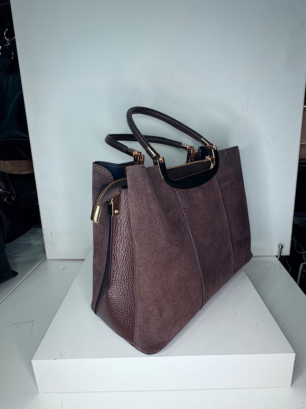 NOWOŚĆ Torebka damska elegancka skórzana aktówka