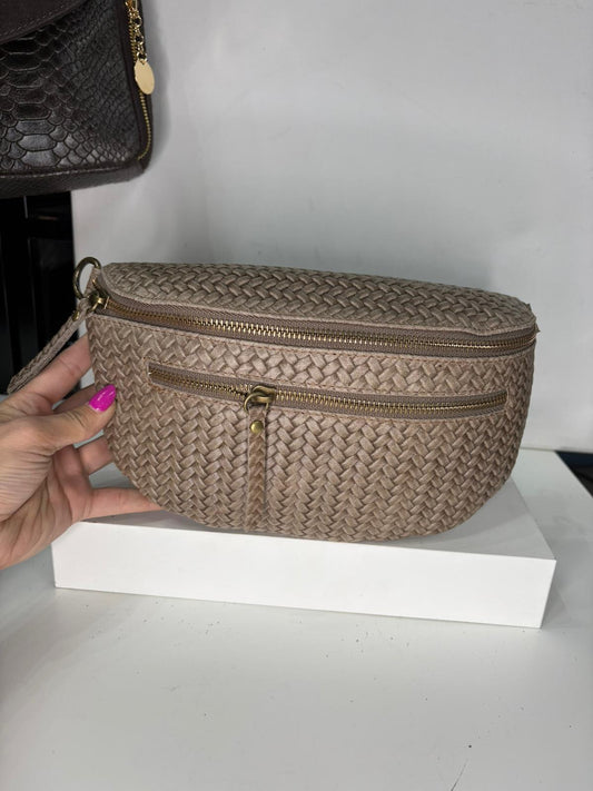 NOWOŚĆ Nerka skóra naturalna beż  włoska