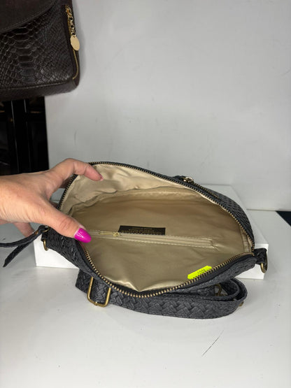 NOWOŚĆ Nerka skóra naturalna czarna włoska