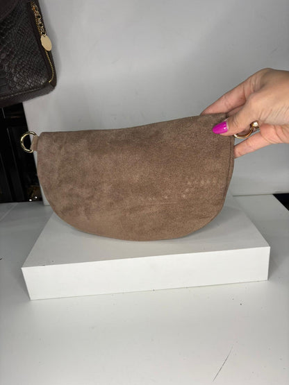 NOWOŚĆ Nerka zamsz naturalny beż włoska