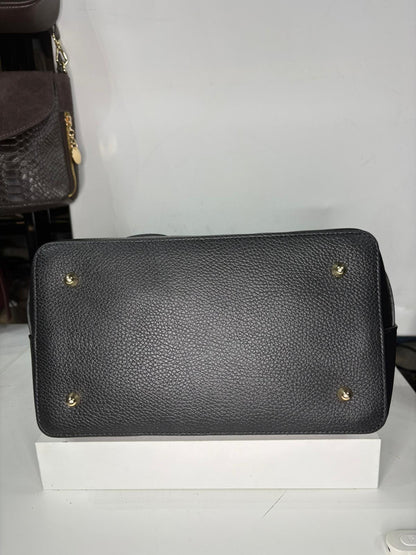 NOWOŚĆ Torebka skóra naturalna czarna włoska