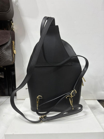 NOWOŚĆ Plecak skóra naturalna czarna włoska