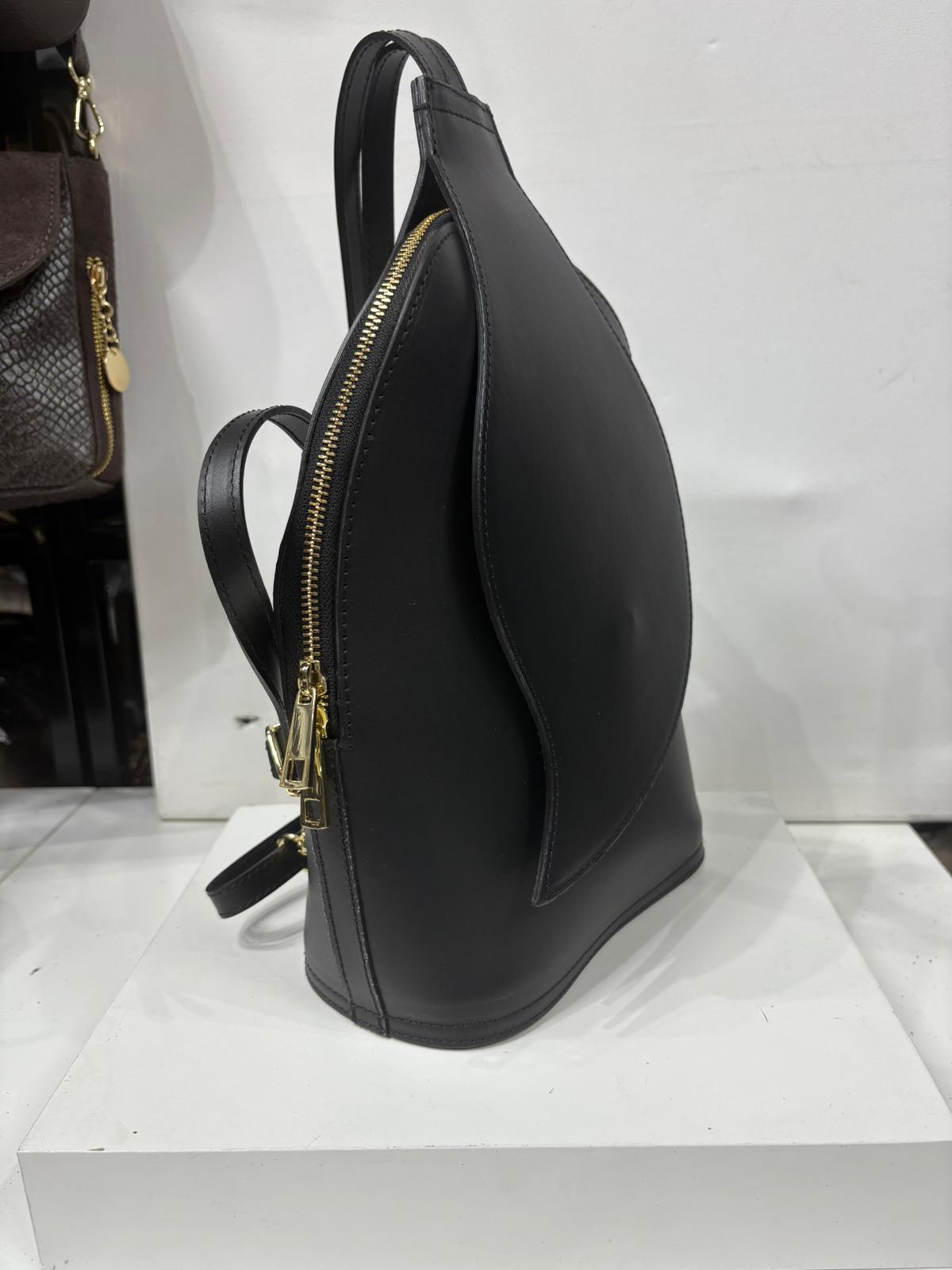 NOWOŚĆ Plecak skóra naturalna czarna włoska