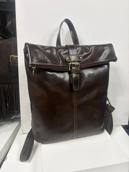 NOWOŚĆ vezze plecak Skóra naturalna CZEKOLADA