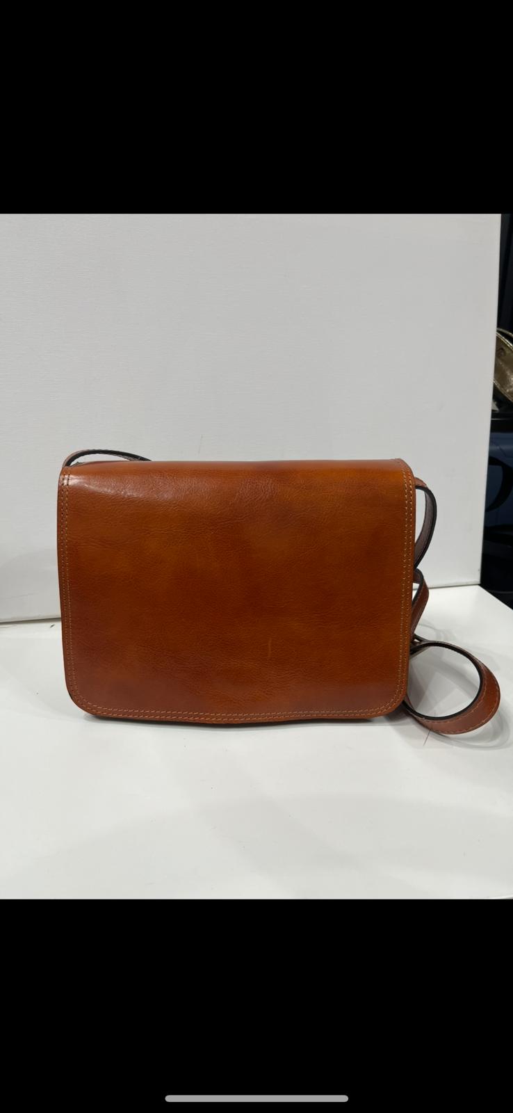 NOWOŚĆ Torebka Vezze skóra naturalna Koniak