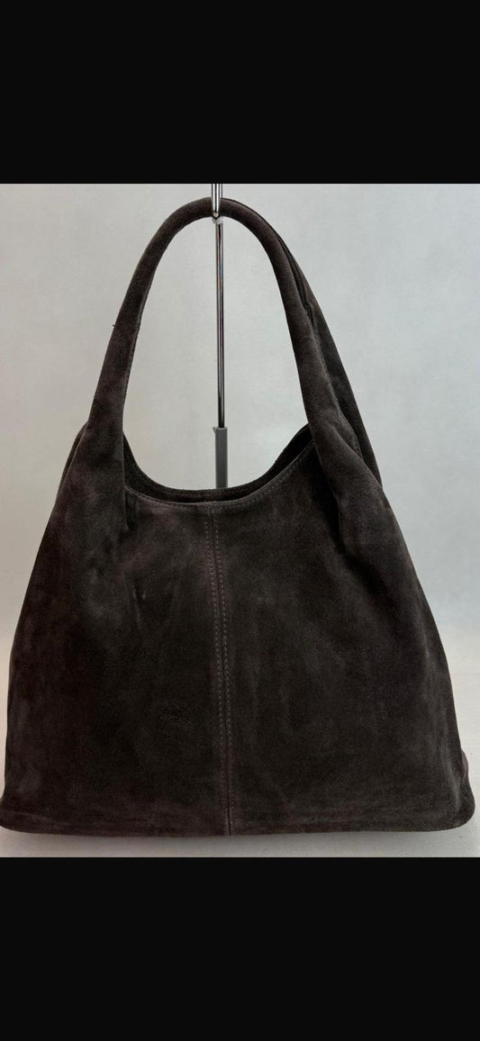 NOWOŚĆ VEZZE worek zamsz naturalny