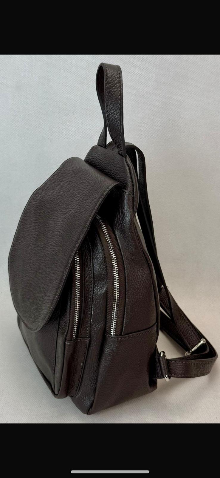 NOWOŚĆ Plecak skóra naturalna ITALY CZARNY