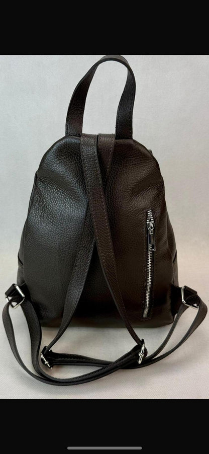 NOWOŚĆ Plecak skóra naturalna ITALY CZARNY