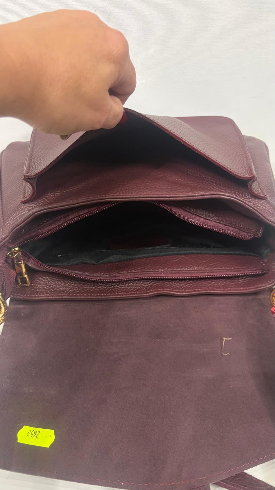 NOWOŚĆ Torebka Vezze skóra naturalna Bordo