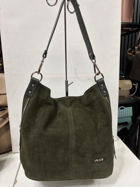 NOWOŚĆ Torebka Vezze zamsz naturalny Brązowy