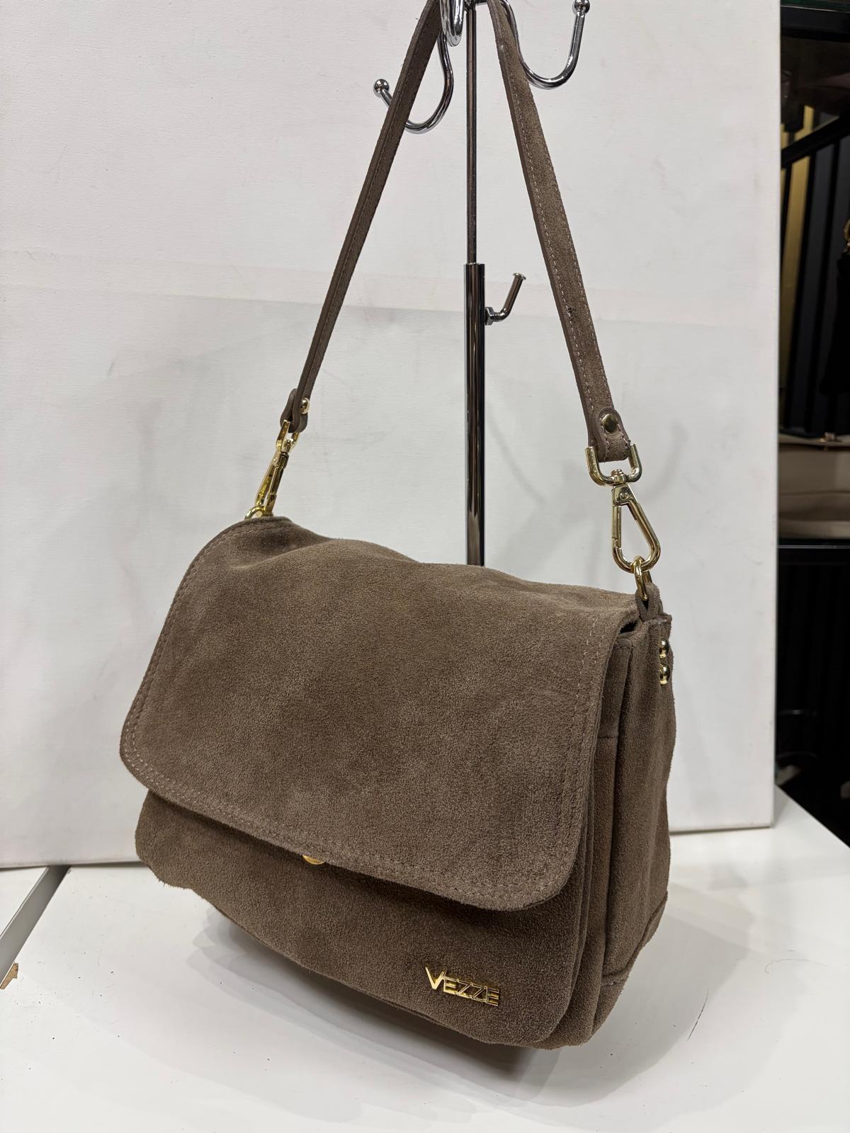 NOWOŚĆ Torebka Vezze zamsz naturalny Fango