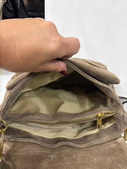 NOWOŚĆ Torebka Vezze zamsz naturalny Fango