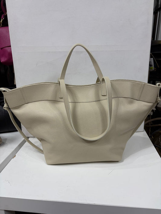 NOWOŚĆ TOREBKA MASSIMO CONTTI SKÓRA NATURALNA JASNY BEŻ