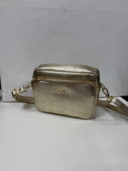 NOWOŚĆ Zawieszka Vezze skóra naturalna Zlota