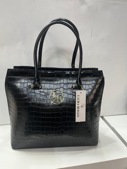 NOWOŚĆ Laura Biaggi skóra ekologiczna  Czarna