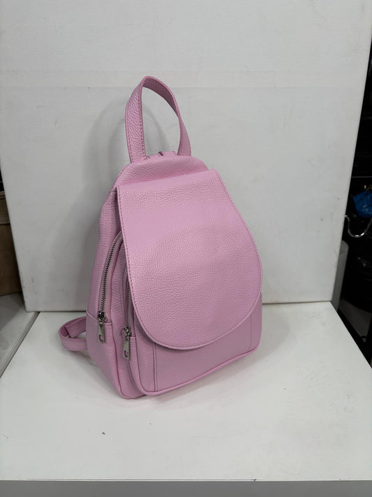 NOWOŚĆ  Vezze Plecak skóra naturalna Landrynkowy