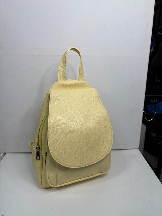 NOWOŚĆ  Vezze Plecak skóra naturalna Żółty