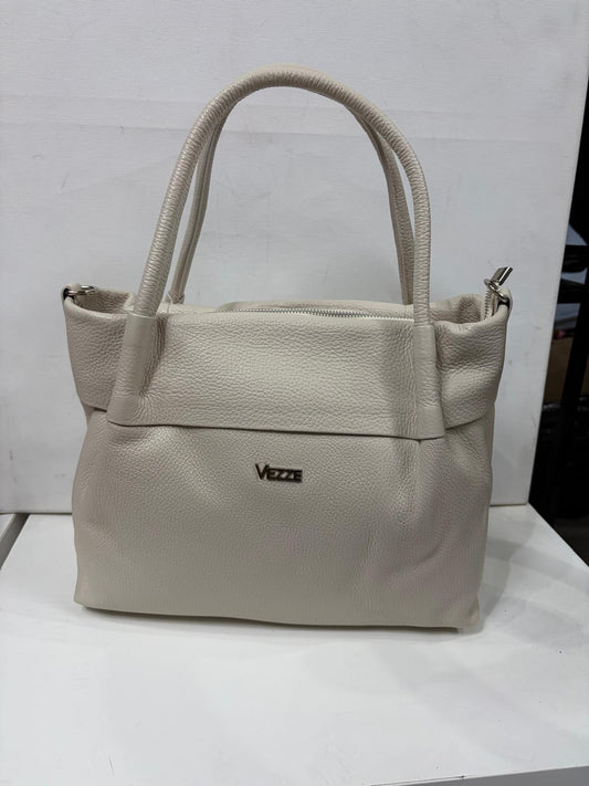 NOWOŚĆ Torebka Vezze skóra naturalna Jasny Beż