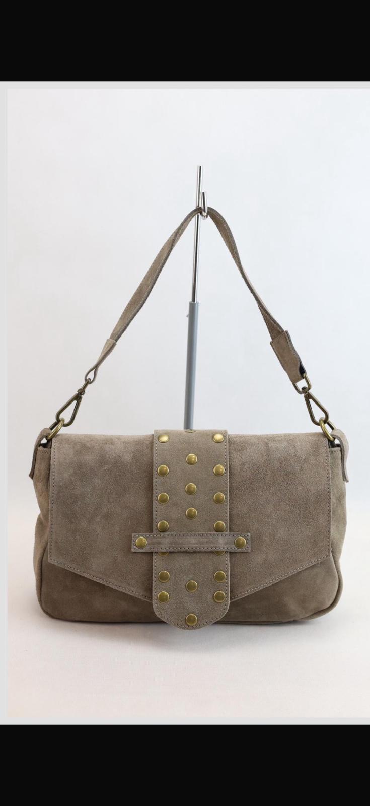 NOWOŚĆ Torebka Vezze zamsz naturalny Fango