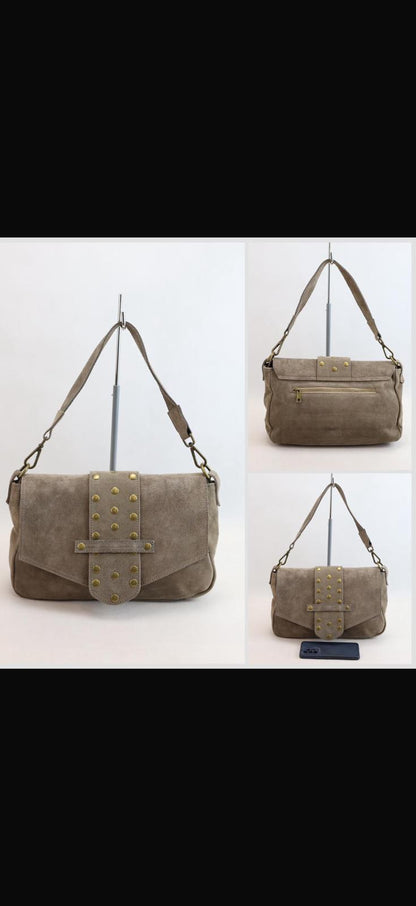 NOWOŚĆ Torebka Vezze zamsz naturalny Fango