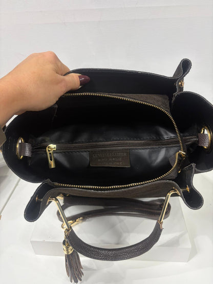 NOWOŚĆ VEZZE zamsz naturalny czekolada