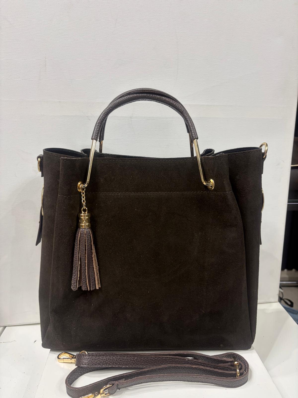 NOWOŚĆ VEZZE zamsz naturalny czekolada