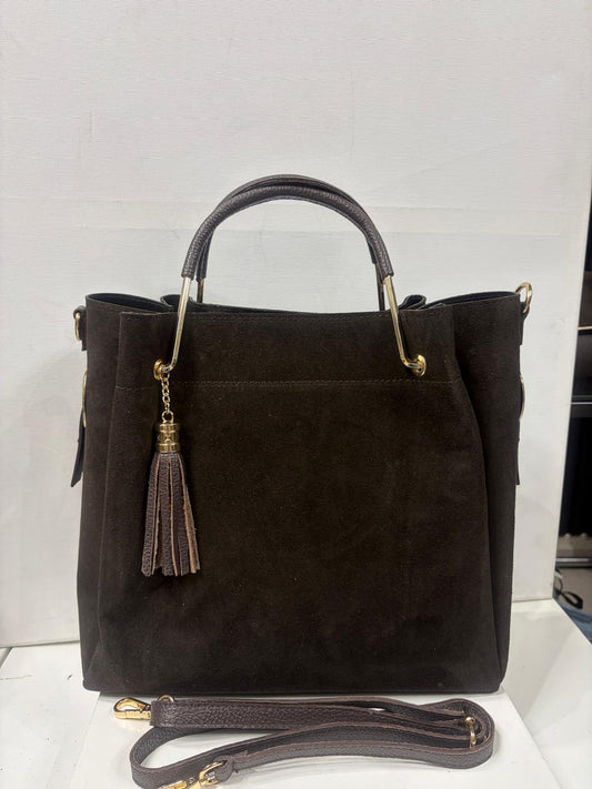 NOWOŚĆ VEZZE zamsz naturalny czekolada