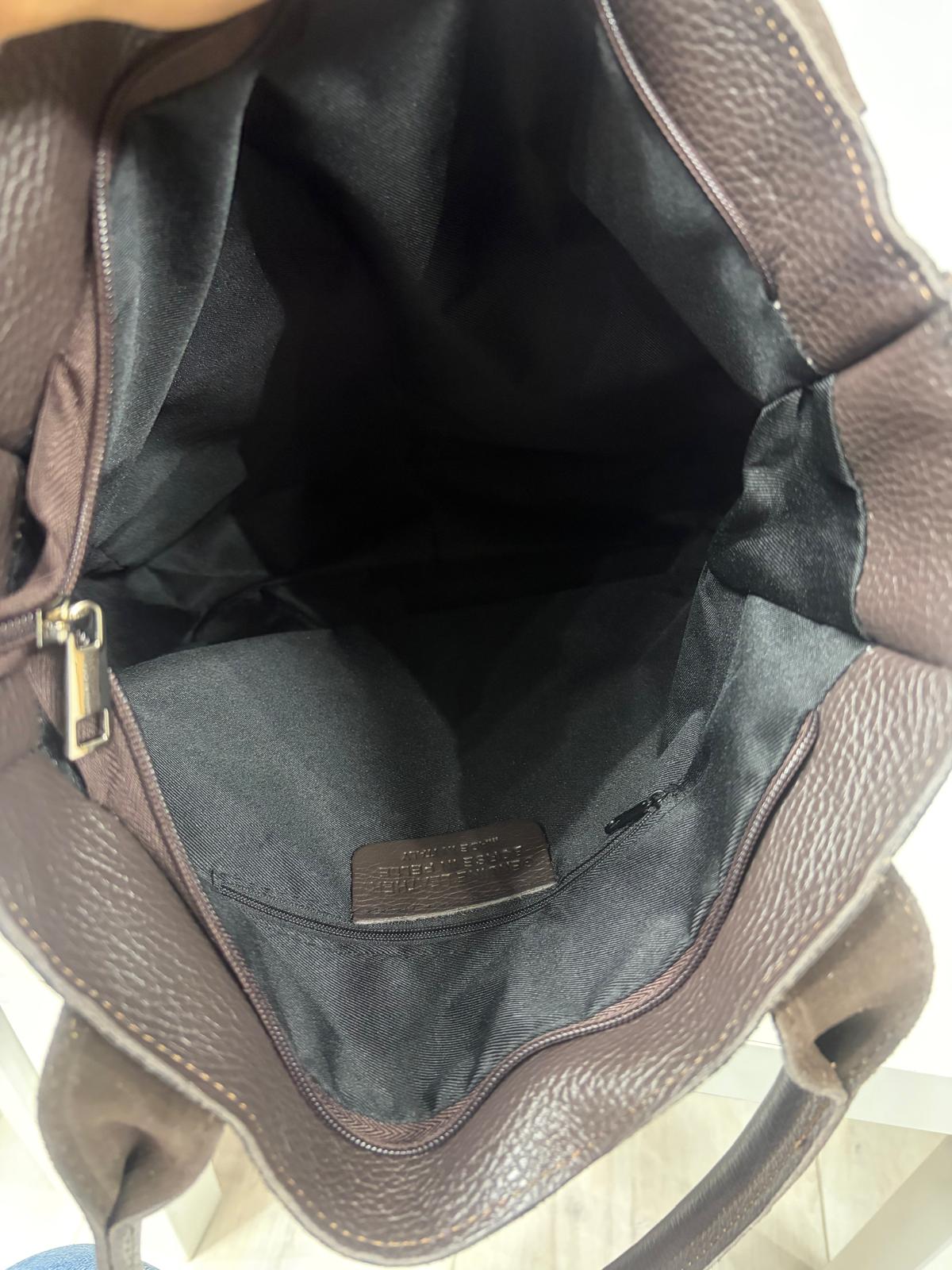 NOWOŚĆ VEZZE zamsz naturalny skóra naturalna czekolada