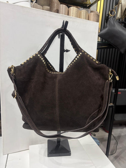 NOWOŚĆ VEZZE zamsz naturalny czekolada