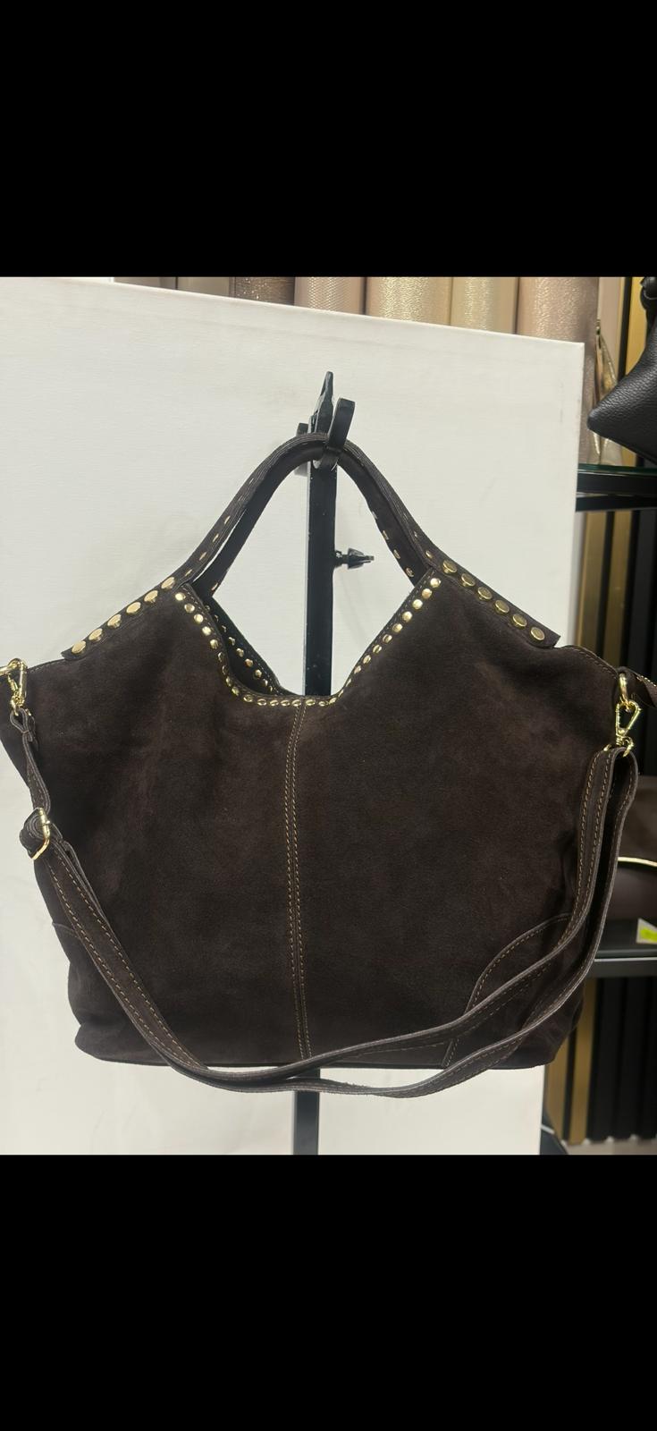 NOWOŚĆ VEZZE zamsz naturalny czekolada