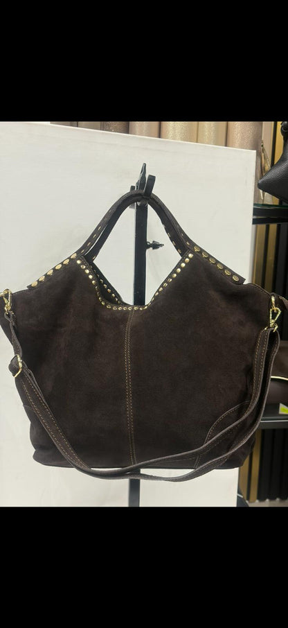 NOWOŚĆ VEZZE zamsz naturalny czekolada