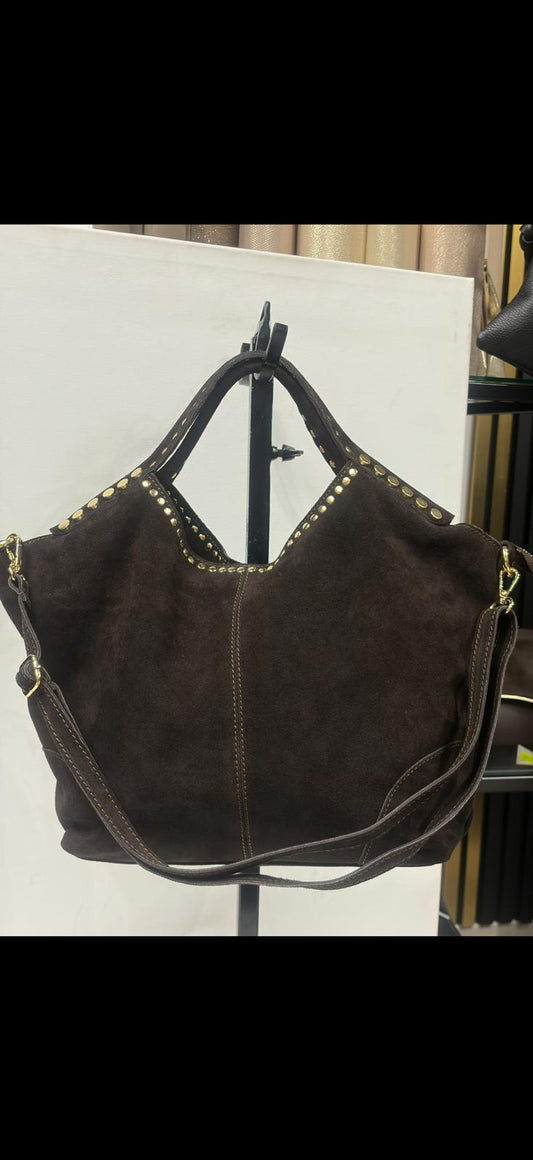 NOWOŚĆ VEZZE zamsz naturalny czekolada