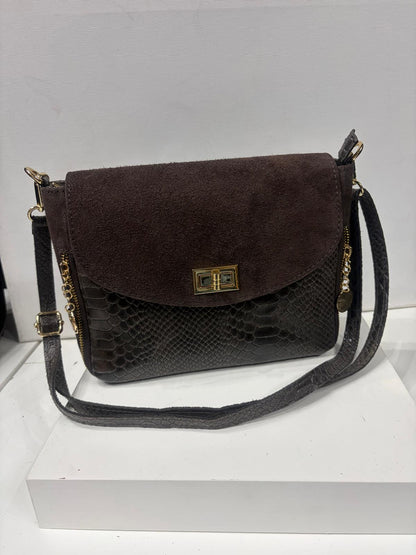 NOWOŚĆ VEZZE zamsz naturalny skóra naturalna czekolada