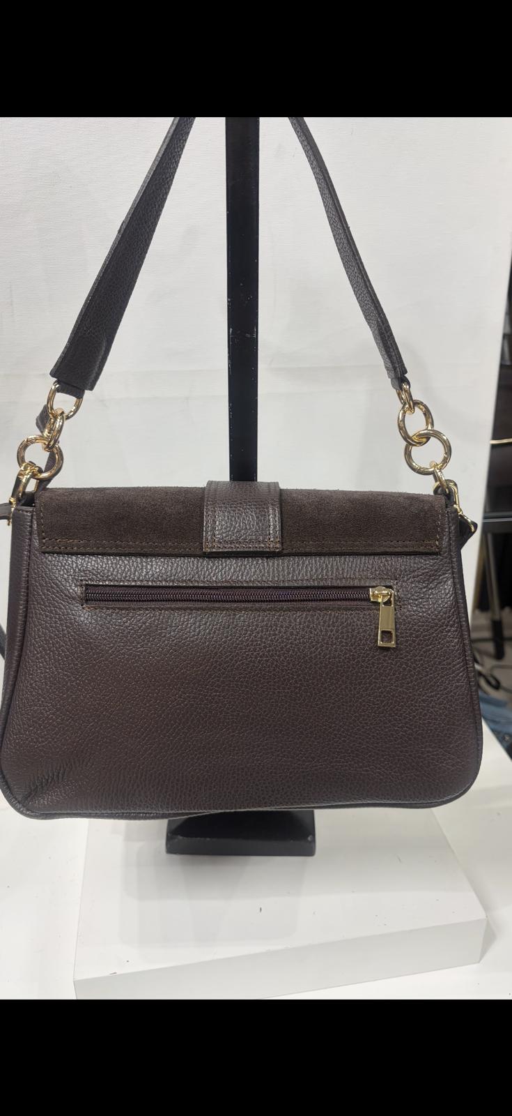 NOWOŚĆ VEZZE skóra naturalna zamsz naturalny czekolada