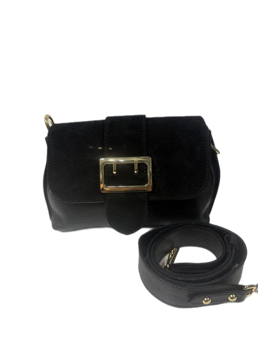 NOWOŚĆ VEZZE skóra naturalna zamsz naturalny czarna