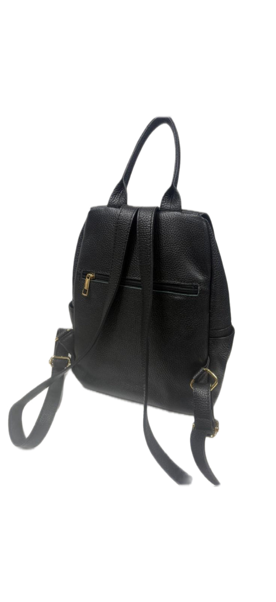 Nowość Włoska plecak skóra z zamsze VEZZE czarny