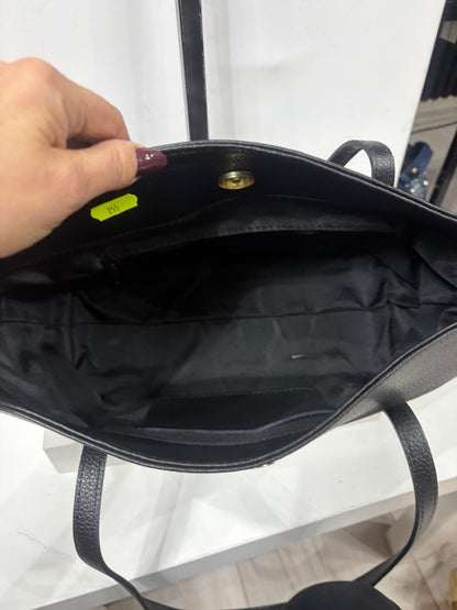 NOWOŚĆ Torebka skóra naturalna czarna włoska