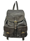 NOWOŚĆ ITALY Plecak Skóra Naturalna Moro