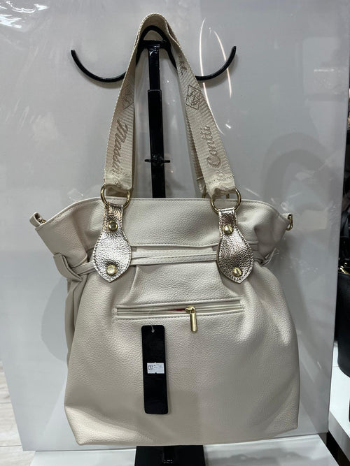 Laura Biaggi torba shopper JASNY BEŻ